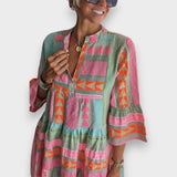 Vestido boho con volantes | Elegante