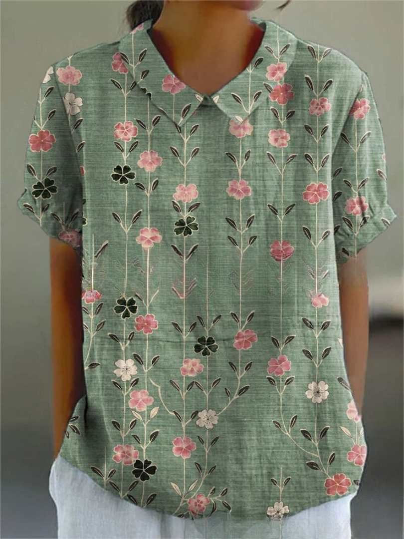 Blusa de mujer de estilo folclórico | Floral
