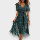 Vestido Elegante con cuello en V | Cómodo