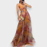 Vestido maxi con flores | Elegante