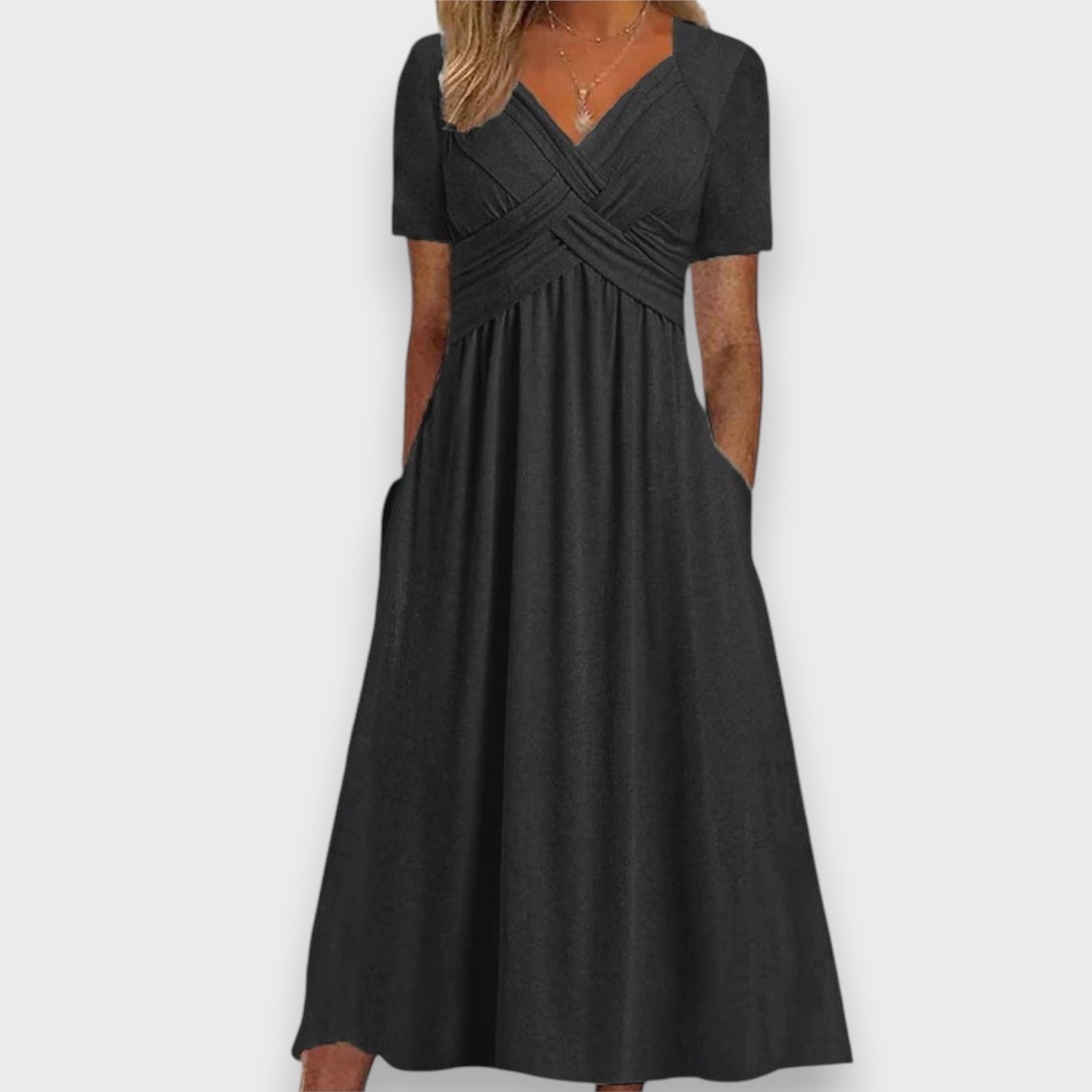 Vestido con Decote en V | Elegante