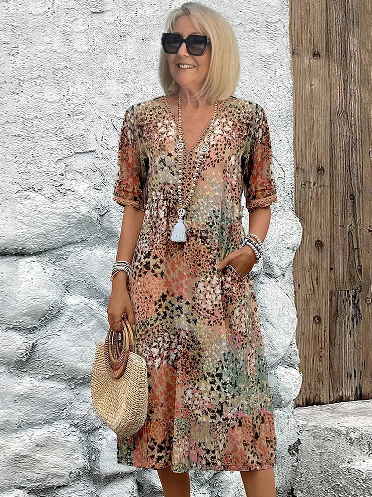 Vestido de playa elegante para mujer | Midi
