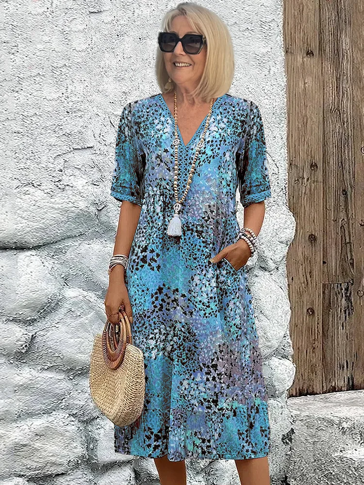 Vestido de playa elegante para mujer | Midi