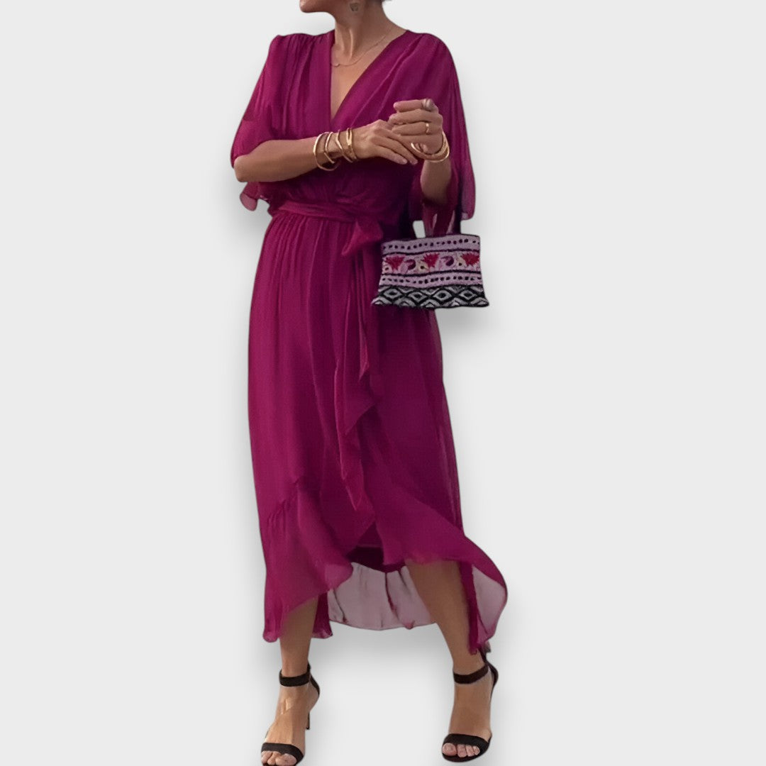 Vestido con escote en V | Elegante