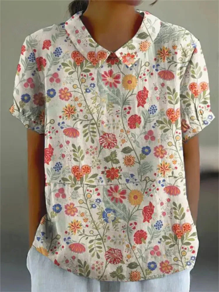 Blusa de mujer de estilo folclórico | Floral