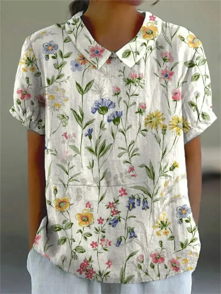 Blusa de mujer de estilo folclórico | Floral