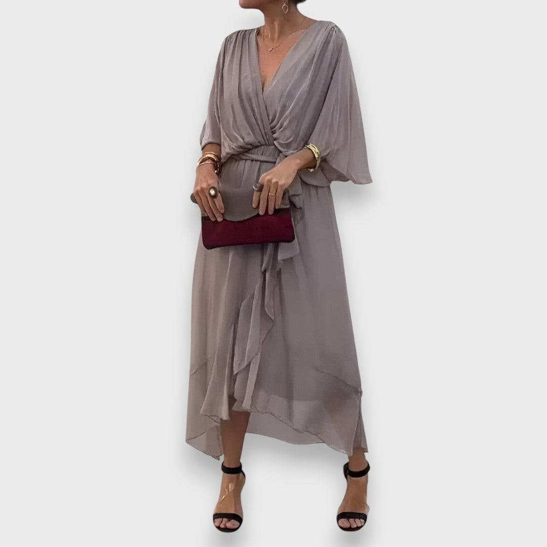 Vestido con escote en V | Elegante