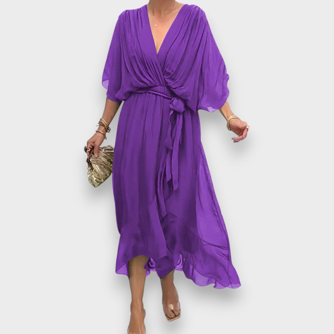 Vestido con escote en V | Elegante