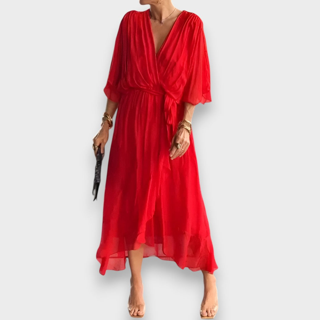 Vestido con escote en V | Elegante