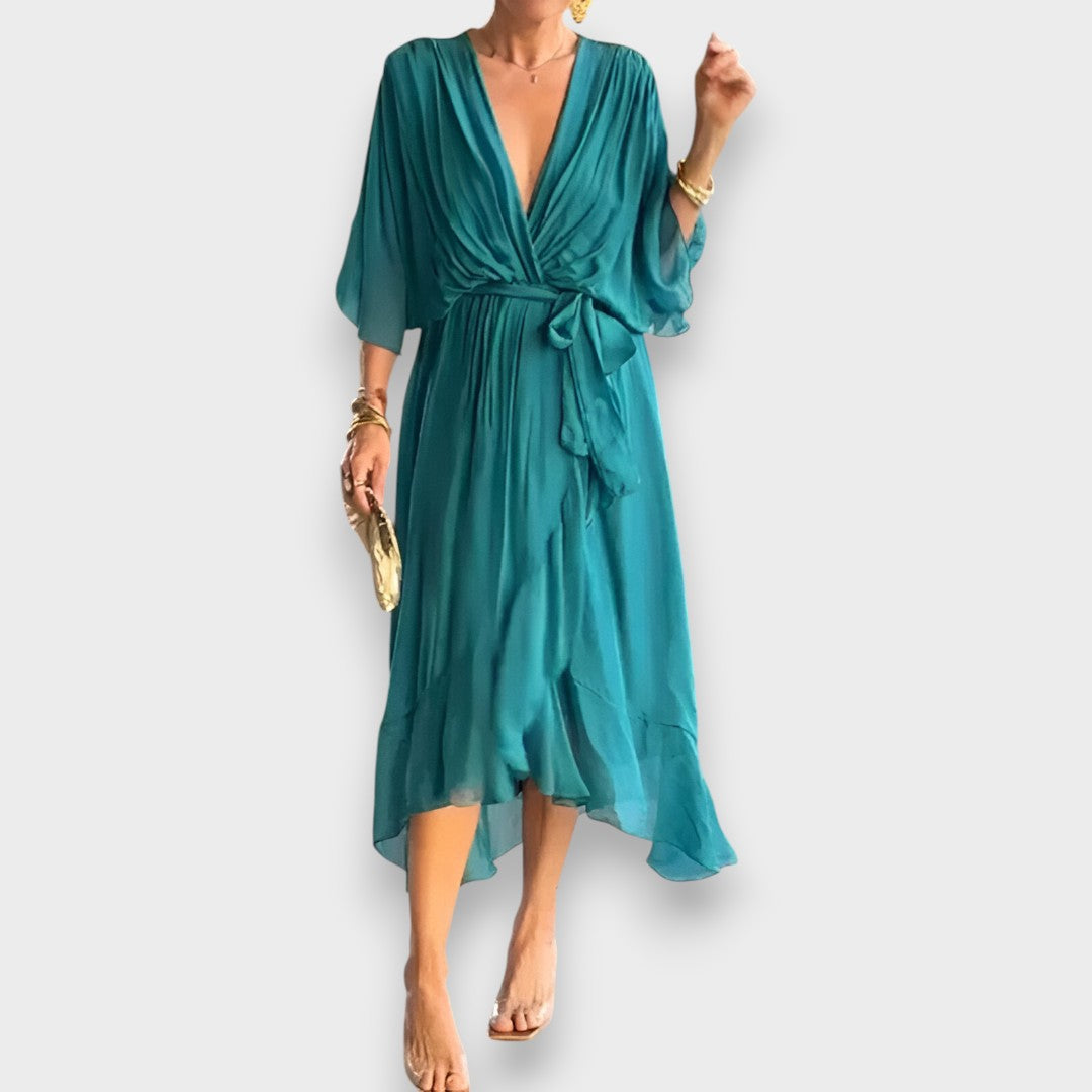 Vestido con escote en V | Elegante