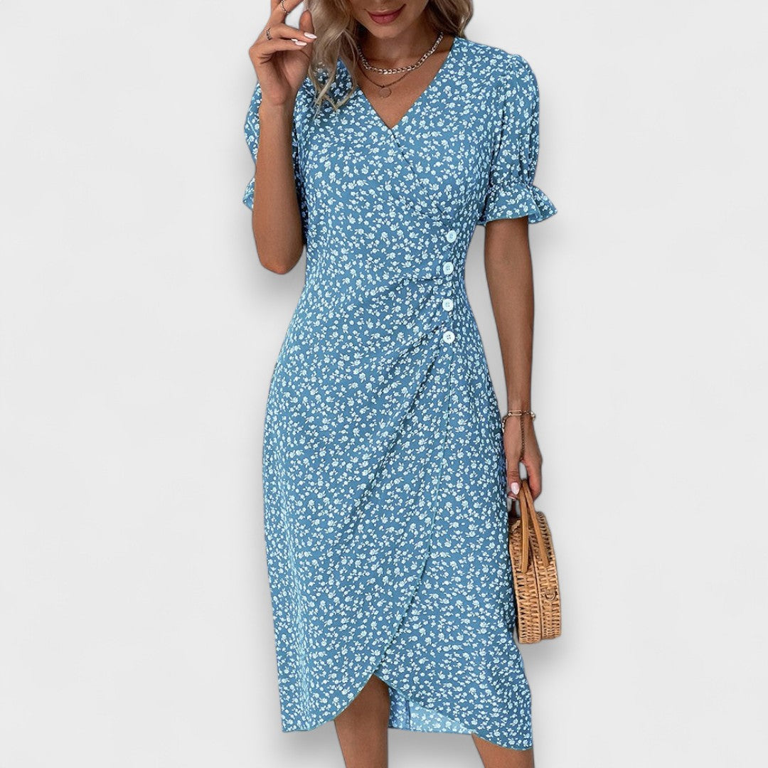 Vestido floral de verano | Midi