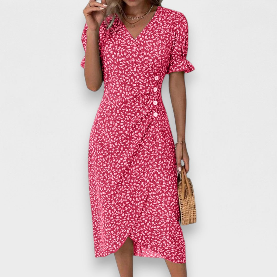 Vestido floral de verano | Midi